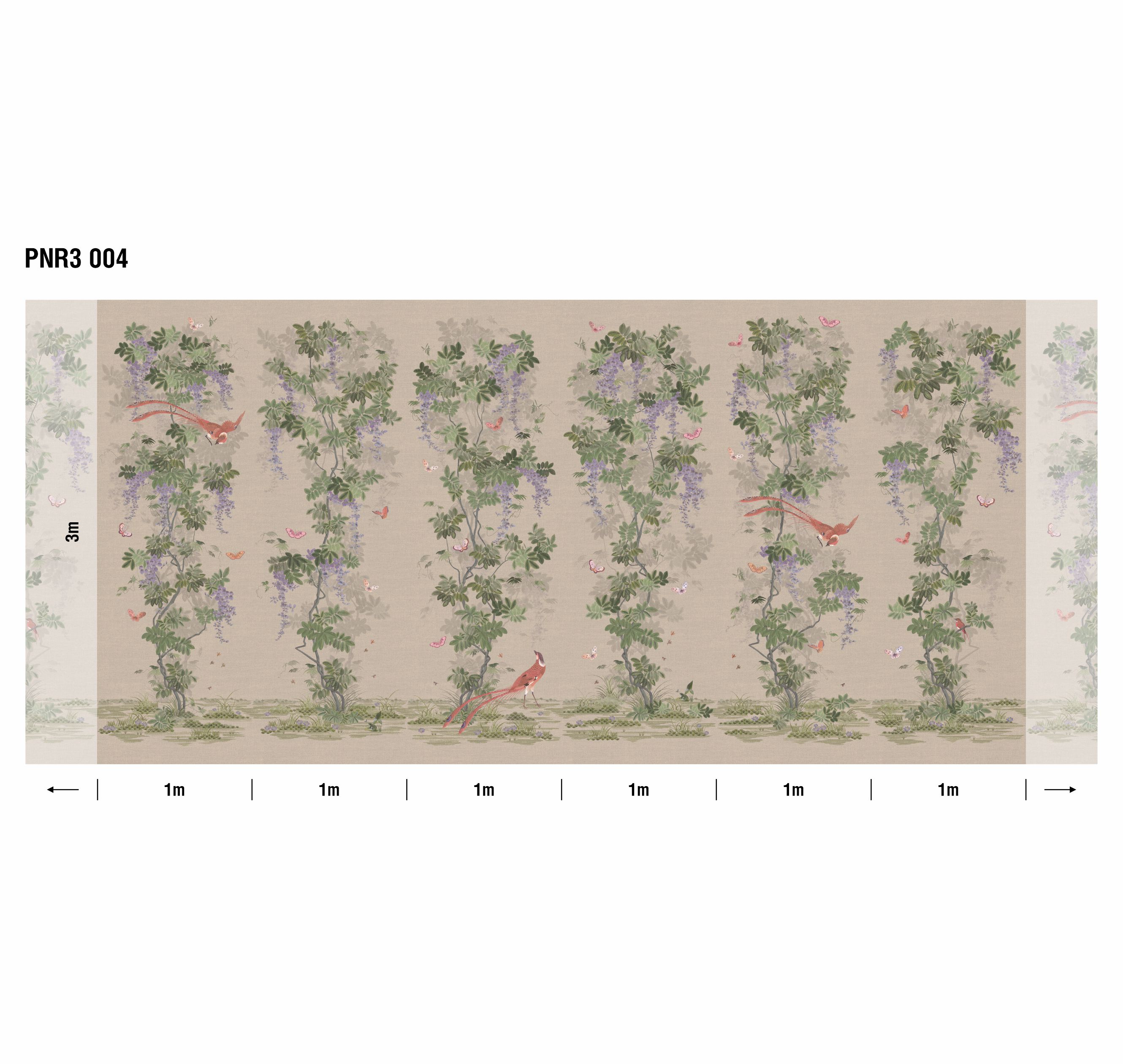 Панно Loymina Панорама Шинуазри: райский сад PNR3 004 3×1